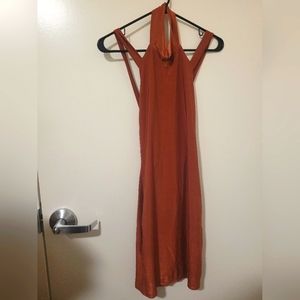 copper brown versatile tie size 6 cocktail dress
